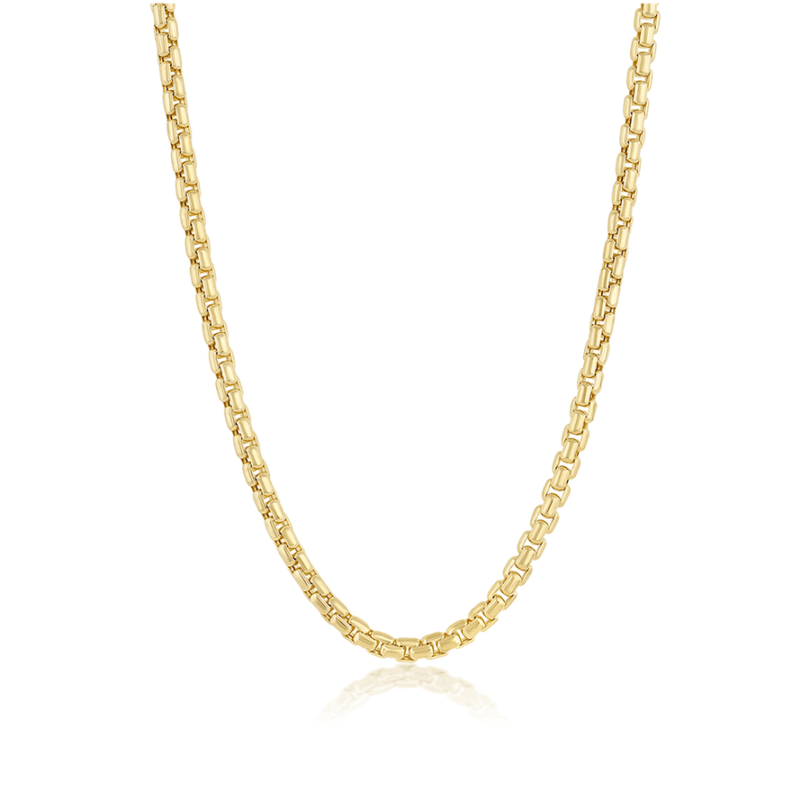 Marrow Fine Jewelry Unisex Box Chain Necklace [Yellow Gold]