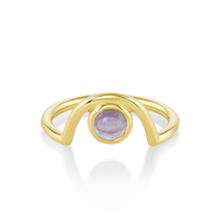 Spinel Cabochon Arch Band