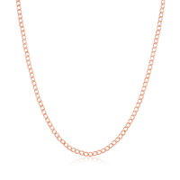 Marrow Fine Jewelry Dainty Cuban Chain Necklace [Rose Gold]