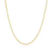Marrow Fine Jewelry Dainty Cuban Chain Necklace [Yellow Gold]
