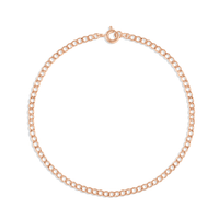 Marrow Fine Jewelry Dainty Cuban Chain Bracelet [Rose Gold]