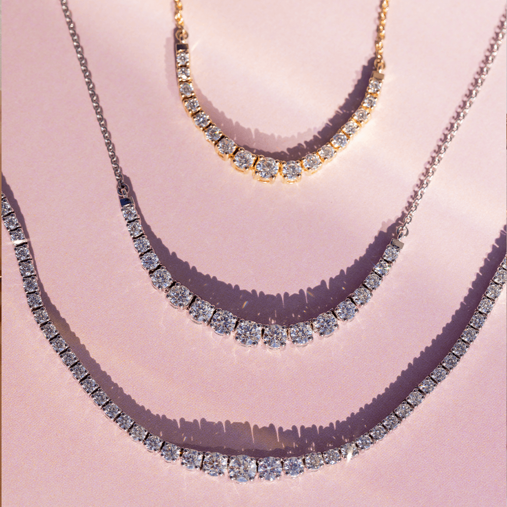 Serena White Diamond Tennis Necklace - Marrow Fine