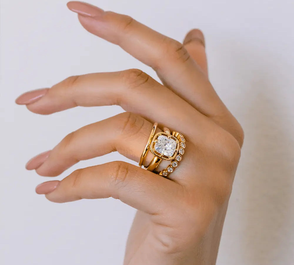 Marrow Fine Jewelry Dainty Gold Stacking Ring