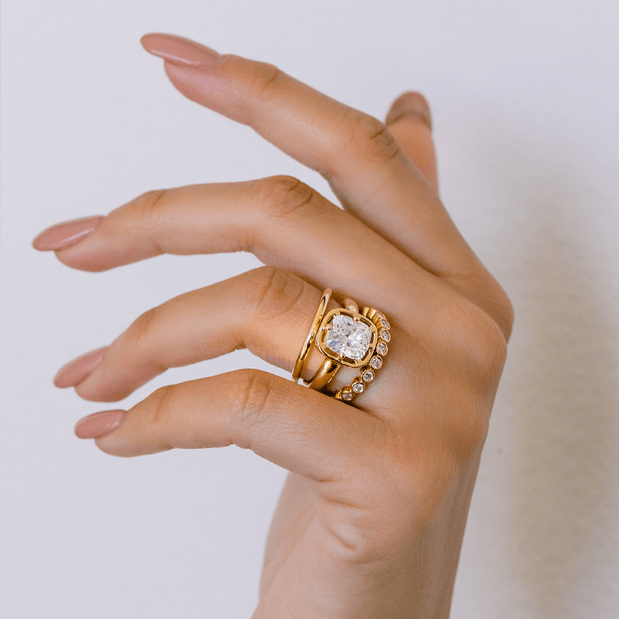 Marrow Fine Jewelry Dainty Gold Stacking Ring [Yellow Gold]