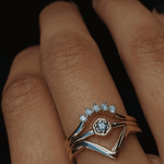 White Diamond Crown Ring - Marrow Fine