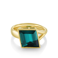 Marrow Fine Jewelry Tourmaline Bezel Ring [Yellow Gold]