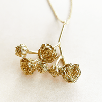 Large Baby's Breath Cluster Necklace