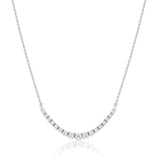 Naomi White Diamond Graduated Necklace [White Gold]