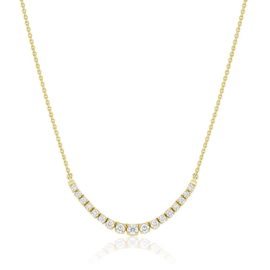 Naomi White Diamond Graduated Necklace [Yellow Gold]