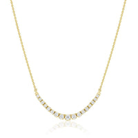 Naomi White Diamond Graduated Necklace [Yellow Gold]