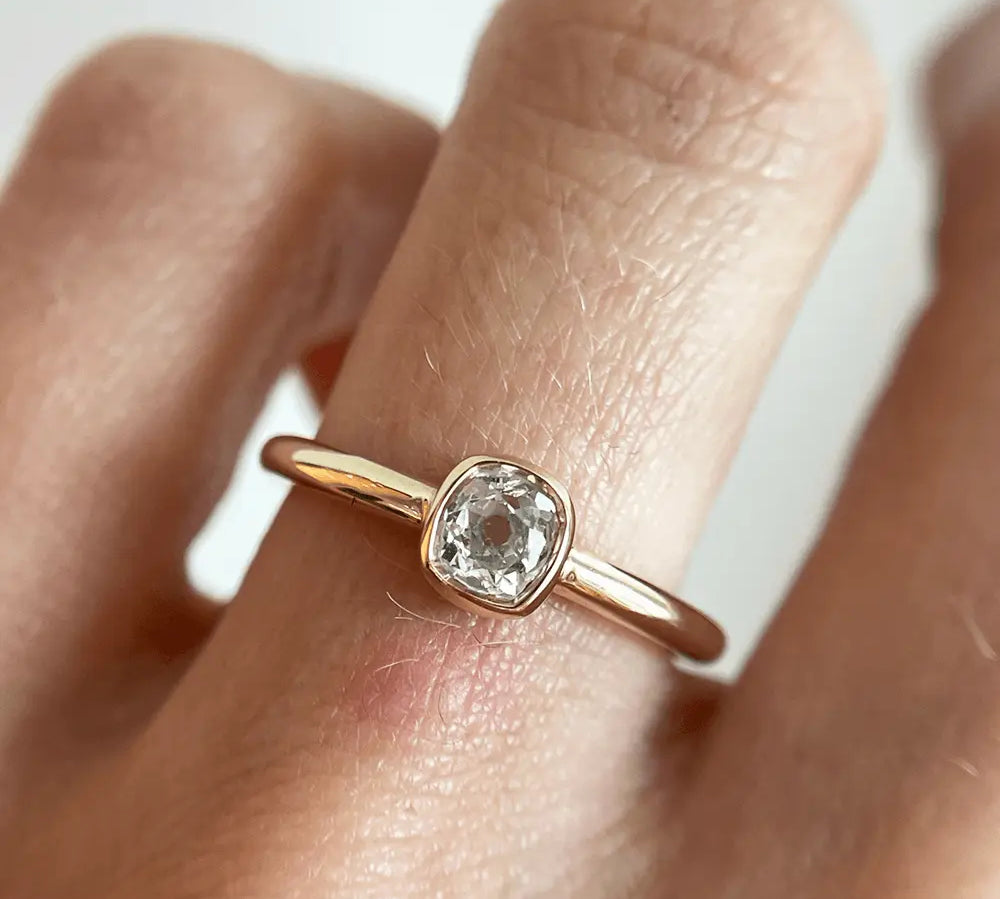 .38ct Old Mine Diamond Sweet Pea Ring - Marrow Fine