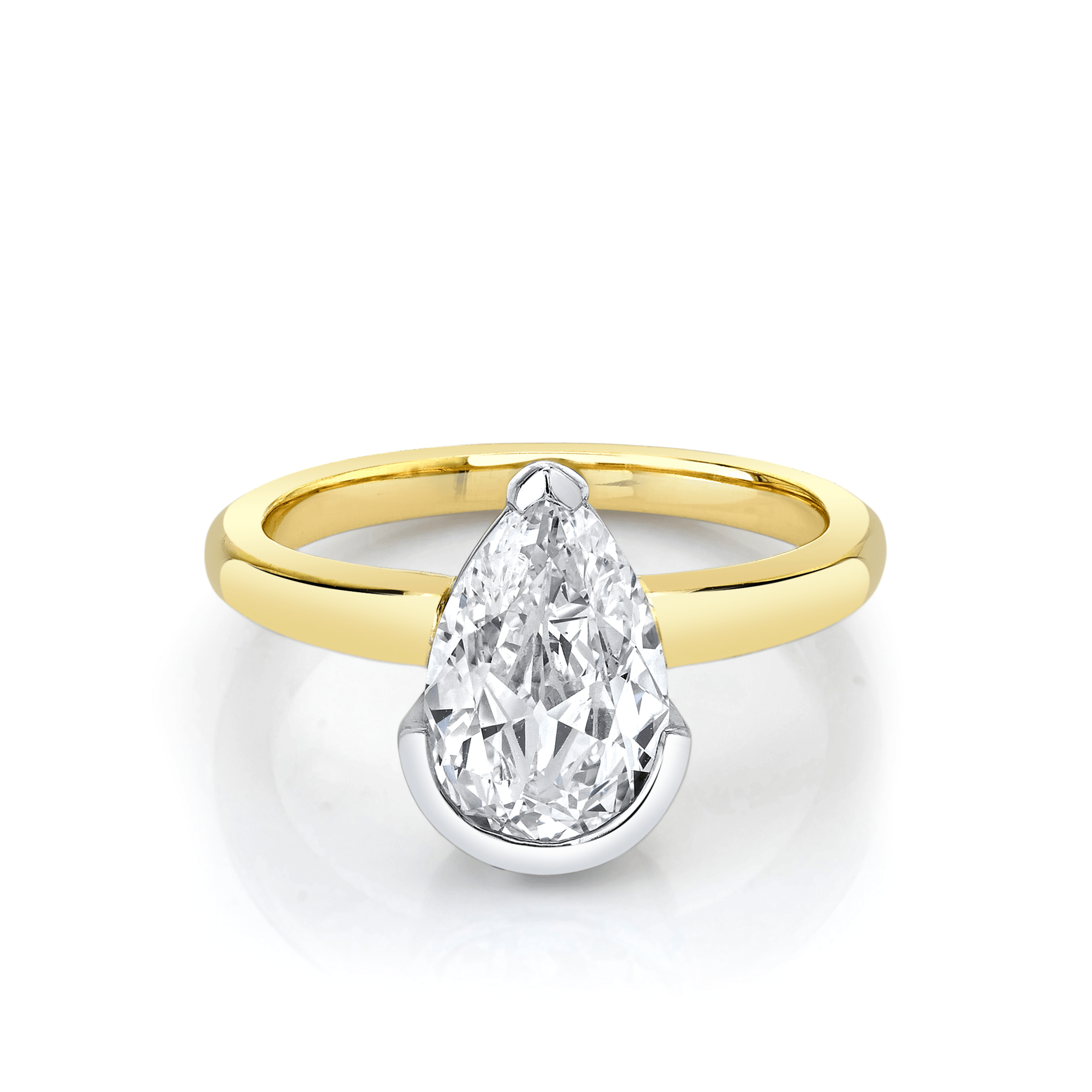 Marrow Fine Jewelry Antique Pear Diamond Ring