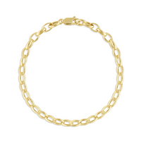  Marrow Fine Jewelry Peony Oval Chain Bracelet [Yellow Gold]