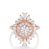 Marrow Fine Jewelry White Diamond Stella Ring [Rose Gold]