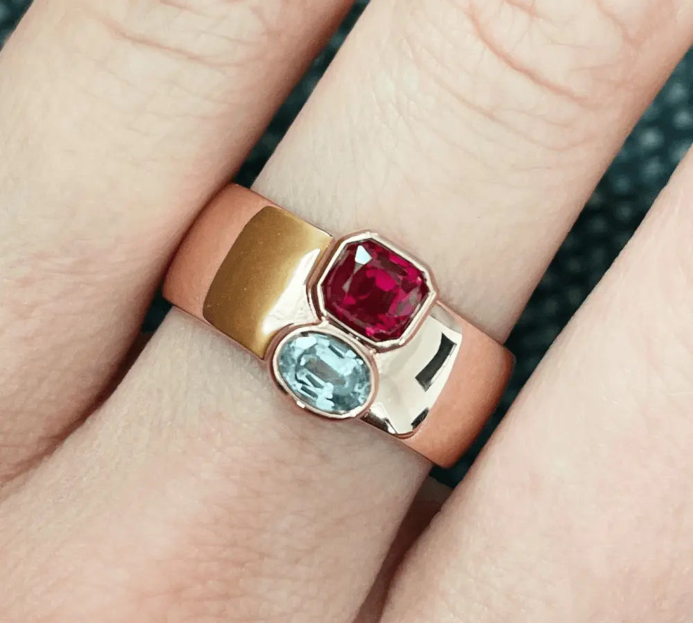 Ruby & Sapphire Relic Ring - Marrow Fine