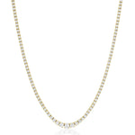 Marrow Fine Jewelry Serena White Diamond Tennis Necklace [Yellow Gold]