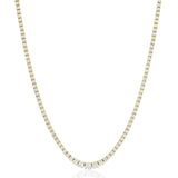 Marrow Fine Jewelry Serena White Diamond Tennis Necklace [Yellow Gold]