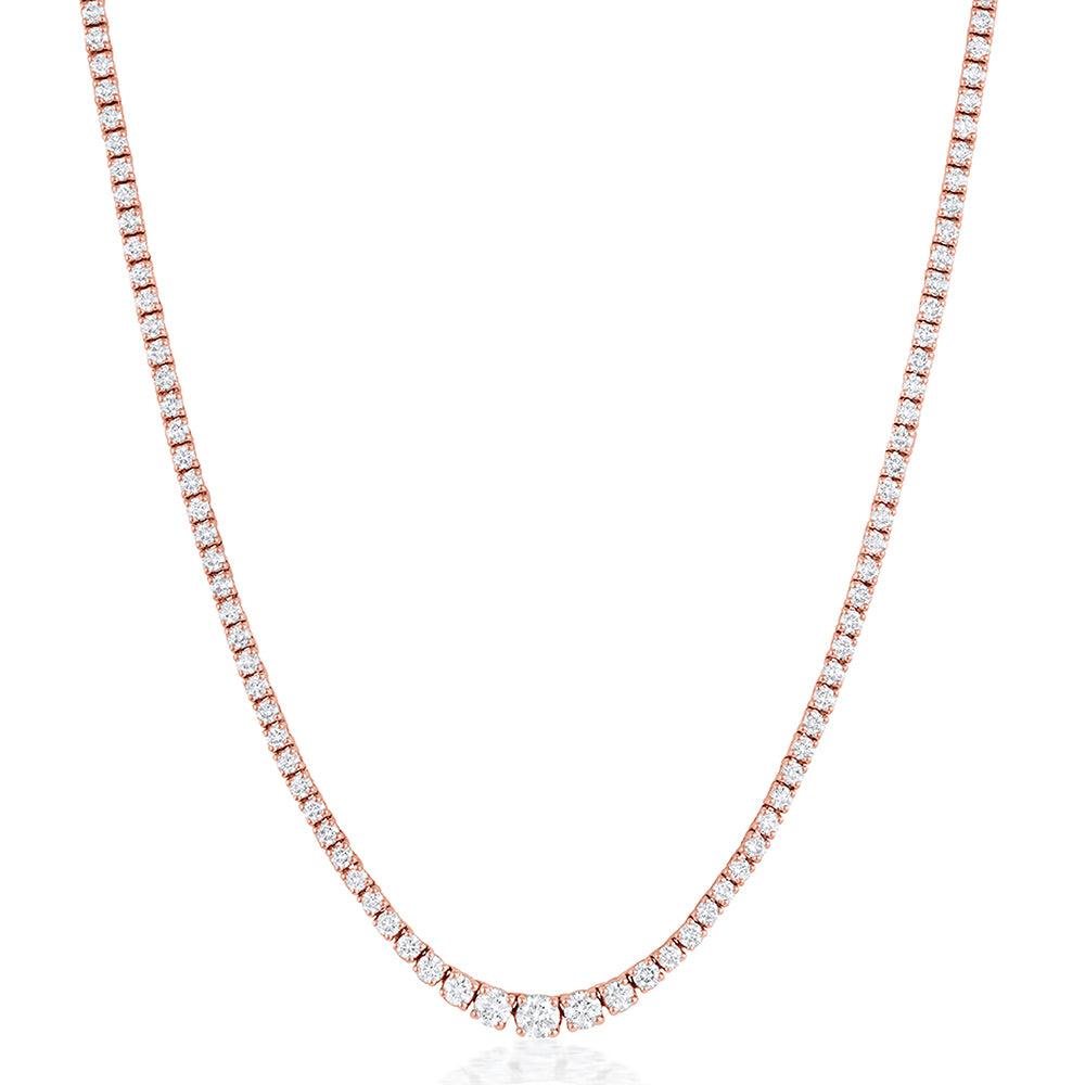 Marrow Fine Jewelry Serena White Diamond Tennis Necklace