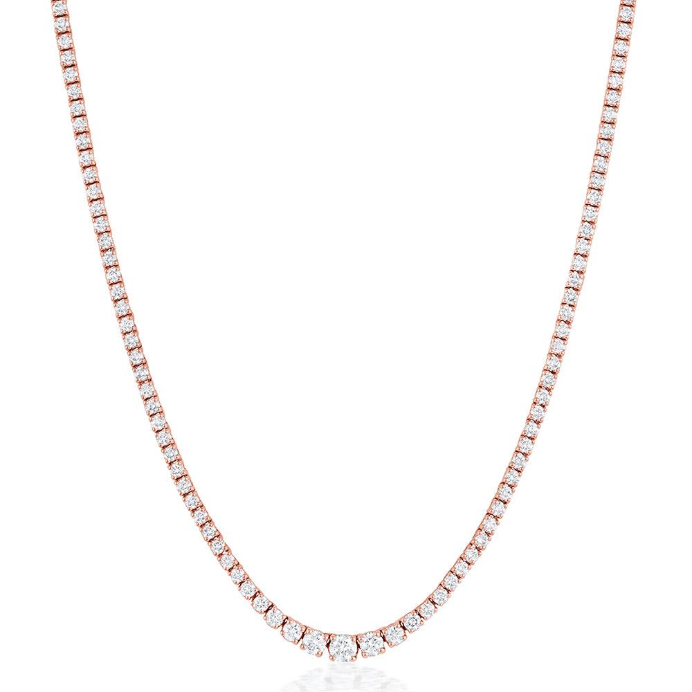Marrow Fine Jewelry Serena White Diamond Tennis Necklace