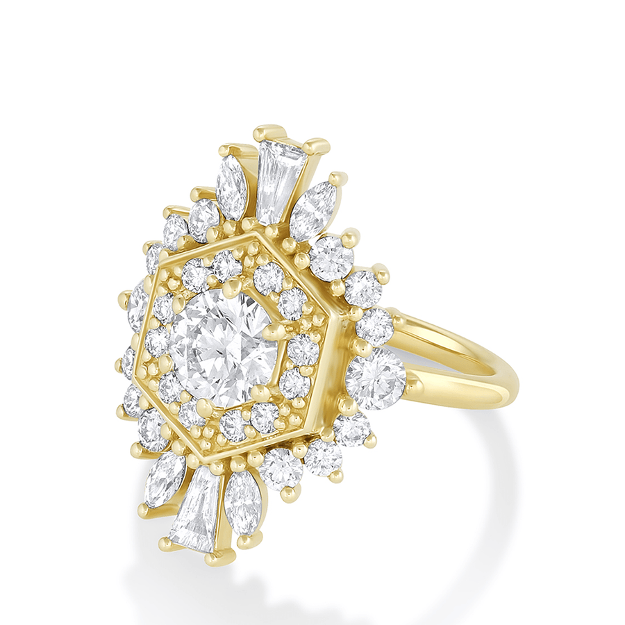 Marrow Fine Jewelry .70 White Diamond Stella Engagement Ring [Yellow Gold]