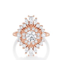 Marrow Fine Jewelry .70 White Diamond Stella Engagement Ring [Rose Gold]