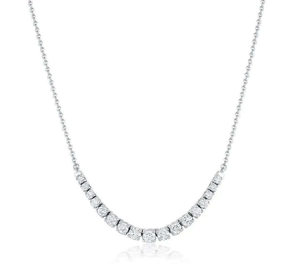 Marrow Fine Jewelry Venus White Diamond Graduated Necklace [White Gold]