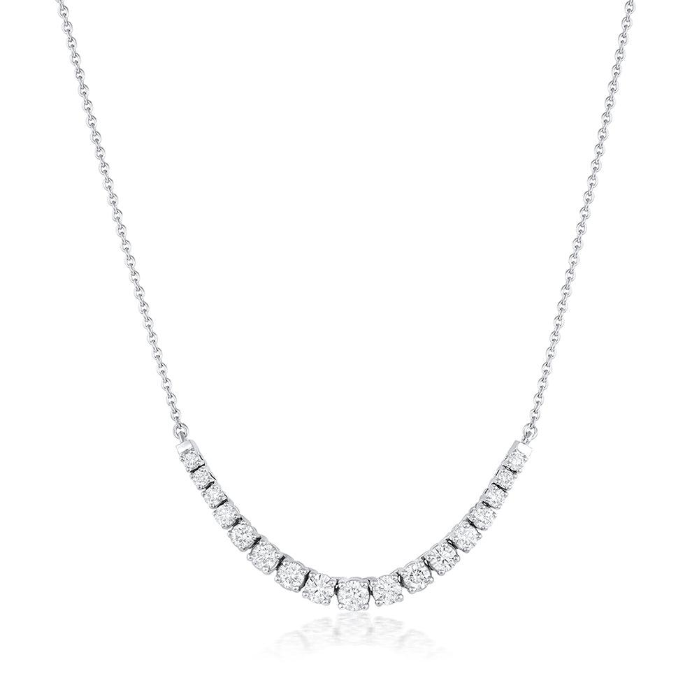 Marrow Fine Jewelry Venus White Diamond Graduated Necklace