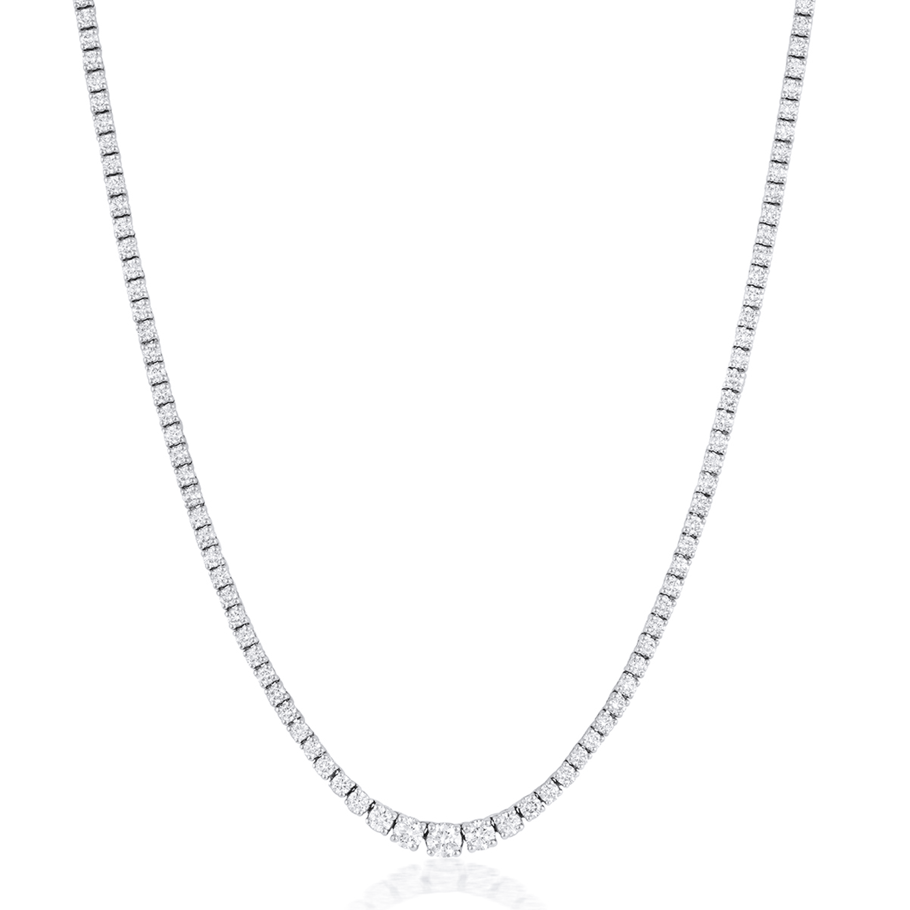 Marrow Fine Jewelry Serena White Diamond Tennis Necklace