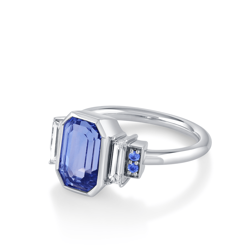 Marrow Fine Jewelry Blue Sapphire Diamond