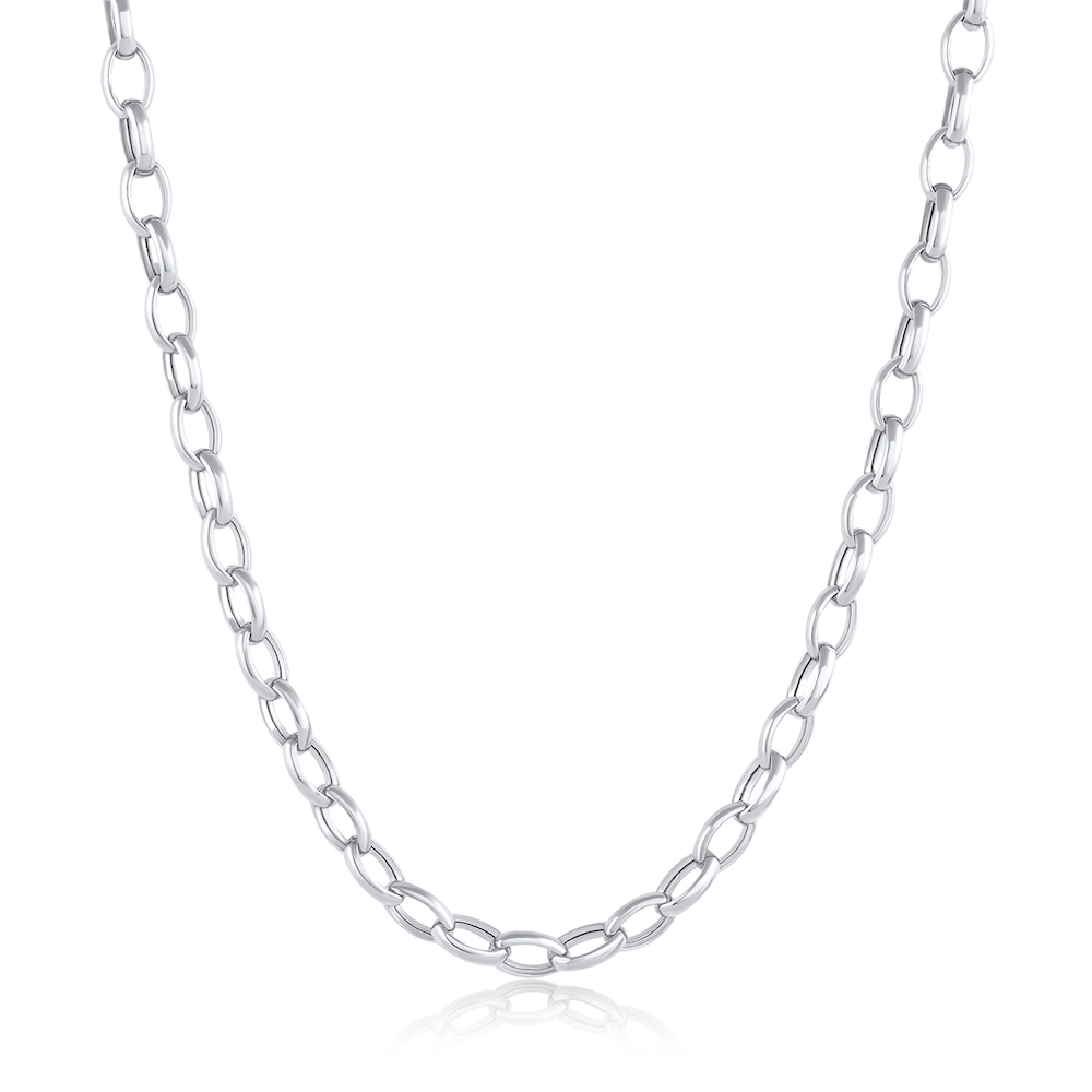 Marrow Fine Jewelry Peony Oval Chain Necklace