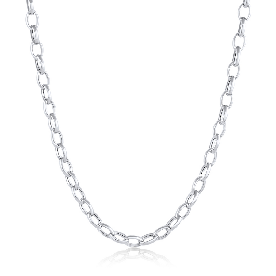 Marrow Fine Jewelry Peony Oval Chain Necklace [Yellow Gold]