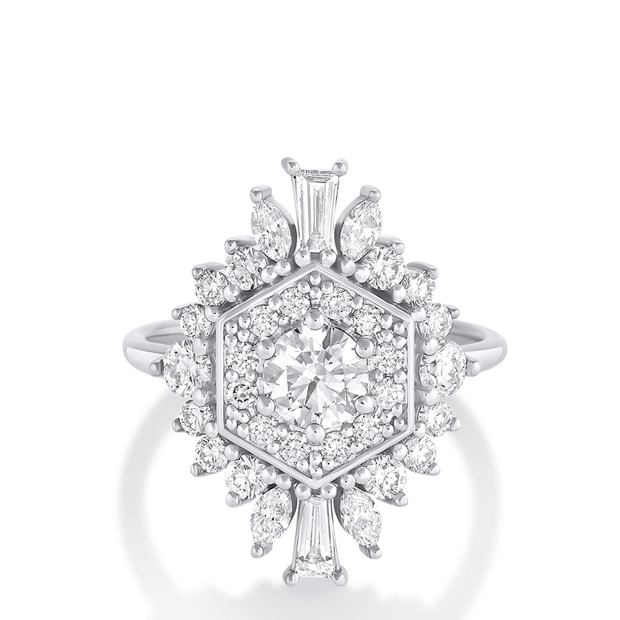 Marrow Fine Jewelry White Diamond Stella Ring [White Gold]