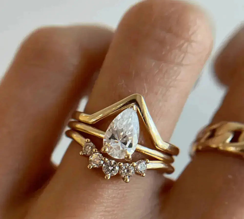 The Lola Pear Solitaire Engagement Ring - Marrow Fine