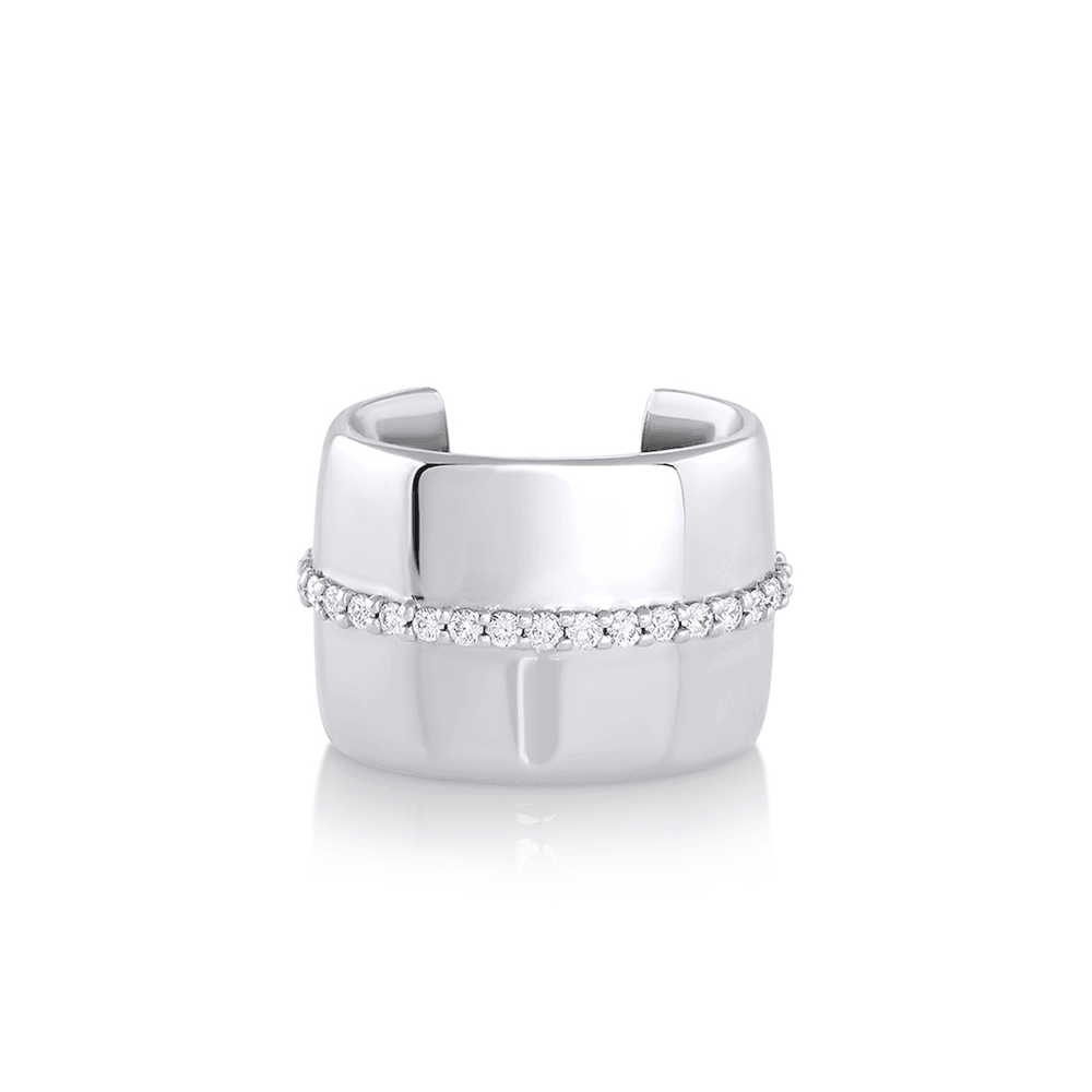 Marrow Fine Jewelry White Diamond Meridian Ear Cuff