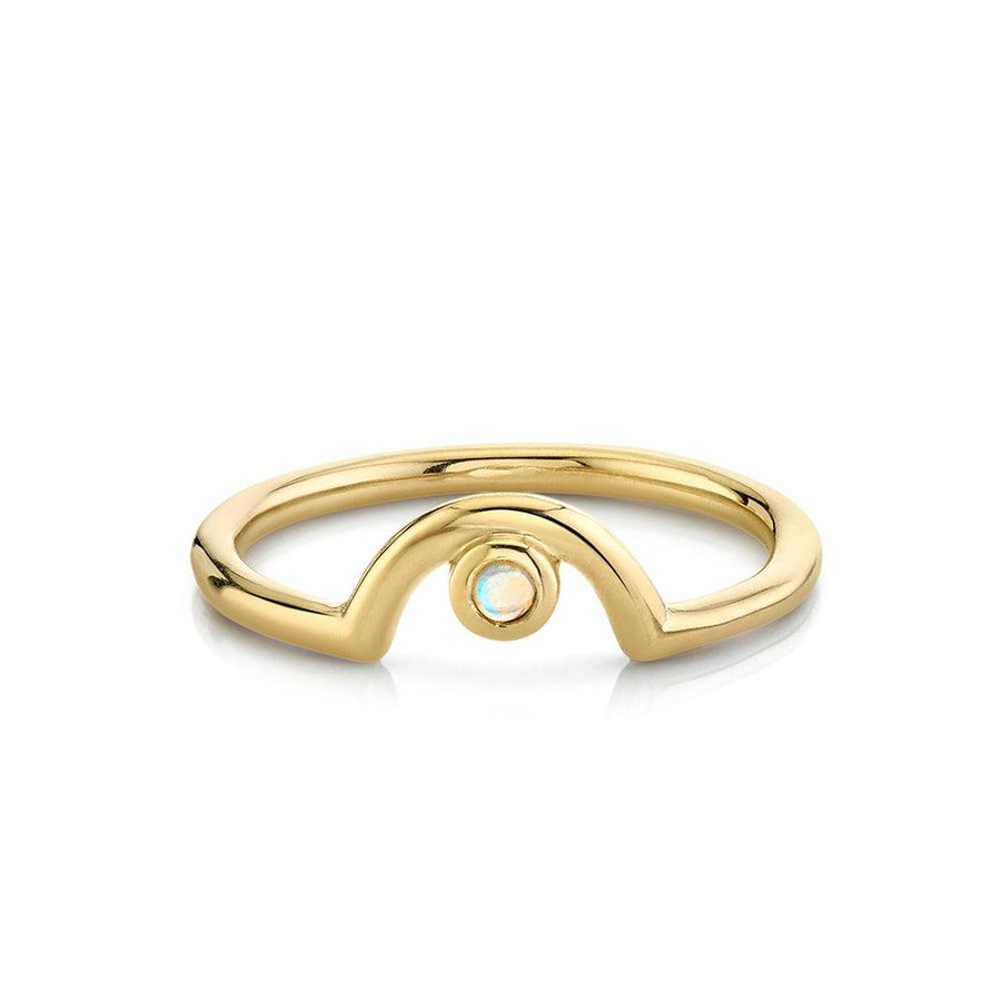 Marrow Fine Jewelry Opal October Birthstone Arch Band [Yellow Gold]