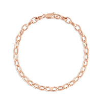 Marrow Fine Jewelry Peony Oval Chain Bracelet [Rose Gold]