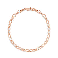 Marrow Fine Jewelry Peony Oval Chain Bracelet [Rose Gold]