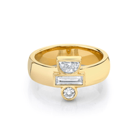 Marrow Fine Jewelry White Diamond Relic Ring [Yellow Gold]