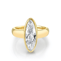 Marrow Fine Jewelry Moval Bezel Ring [Yellow Gold]