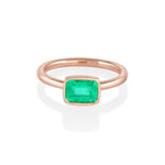 The Mini Roxy Engagement Ring East-West [Rose Gold]
