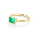The Mini Roxy Engagement Ring East-West - Marrow Fine side view