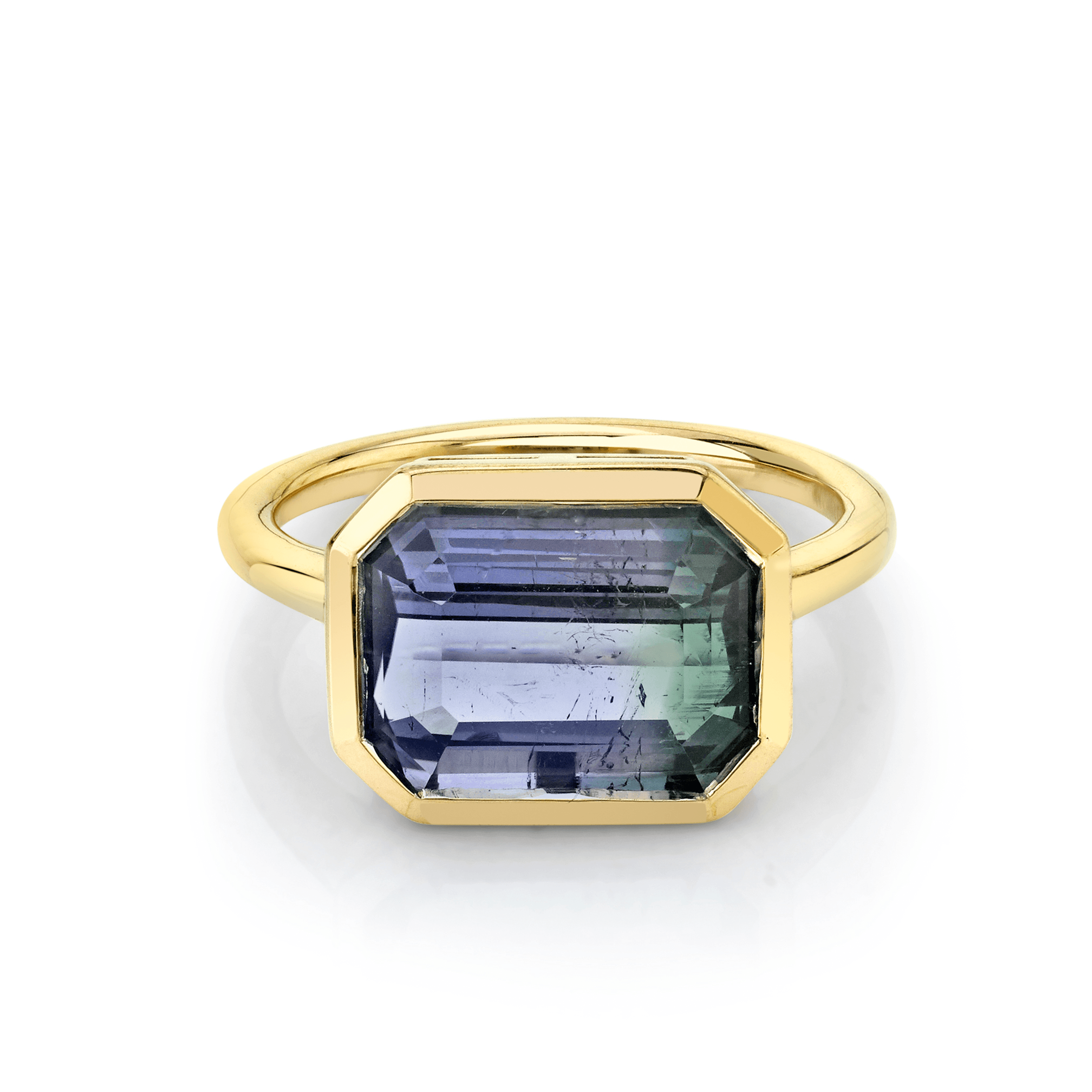 Marrow Fine Jewelry Bicolor Tourmaline Solitaire Ring