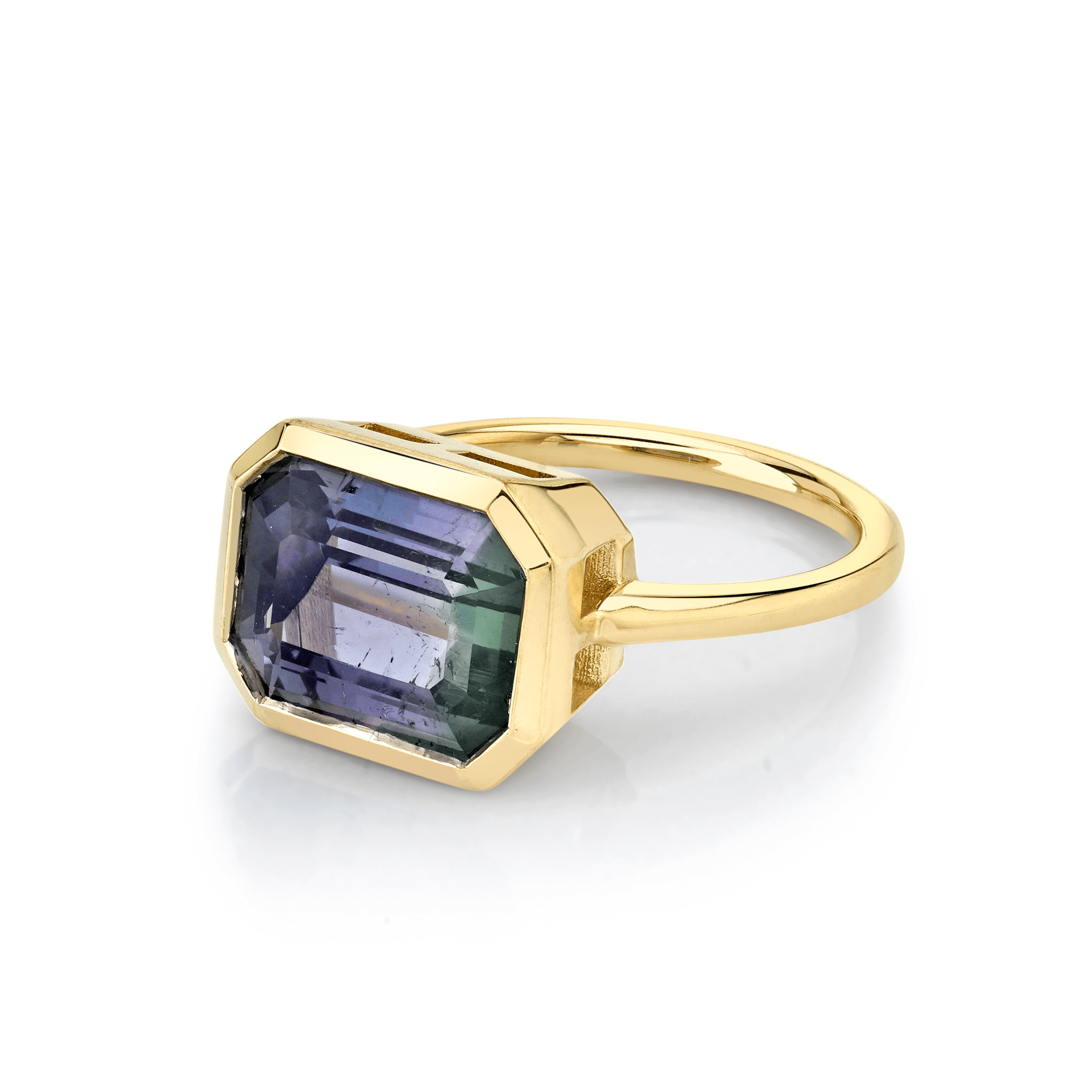 Marrow Fine Jewelry Bicolor Tourmaline Solitaire Ring