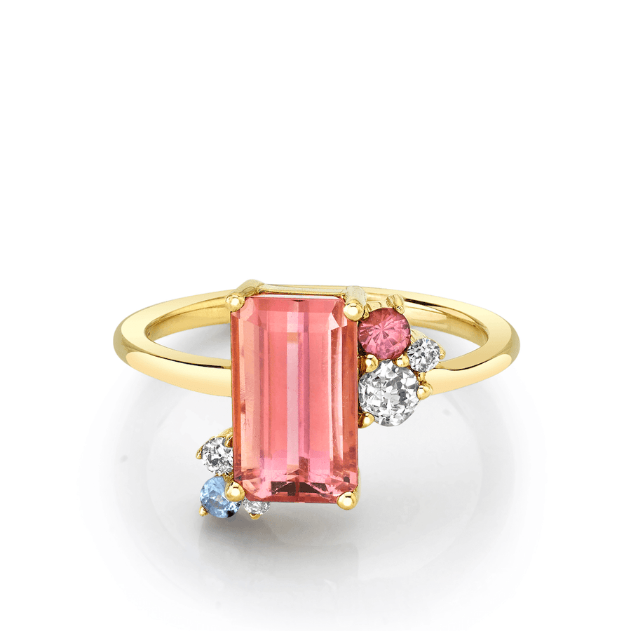 Marrow Fine Jewelry Imperial Topaz Cluster Ring [Yellow Gold]