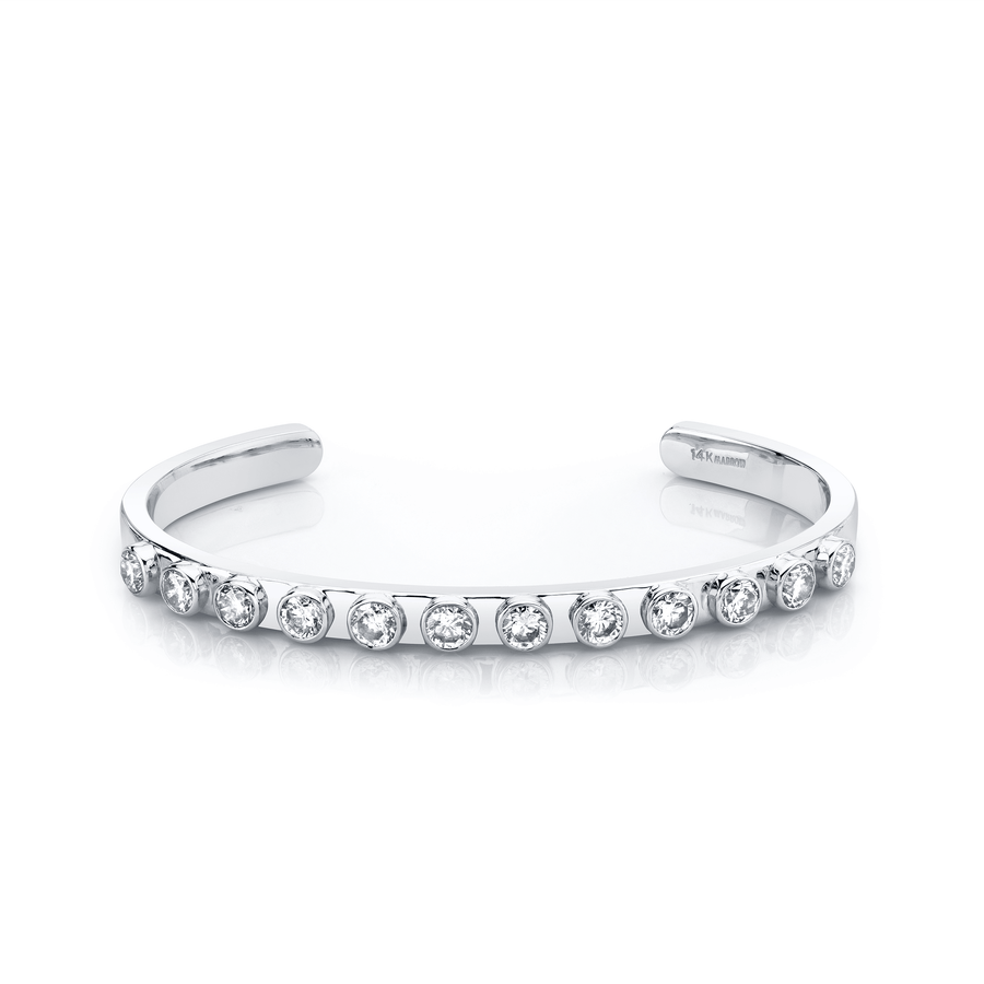 Marrow Fine Jewelry White Diamond Cuff Bracelet [Yellow Gold]