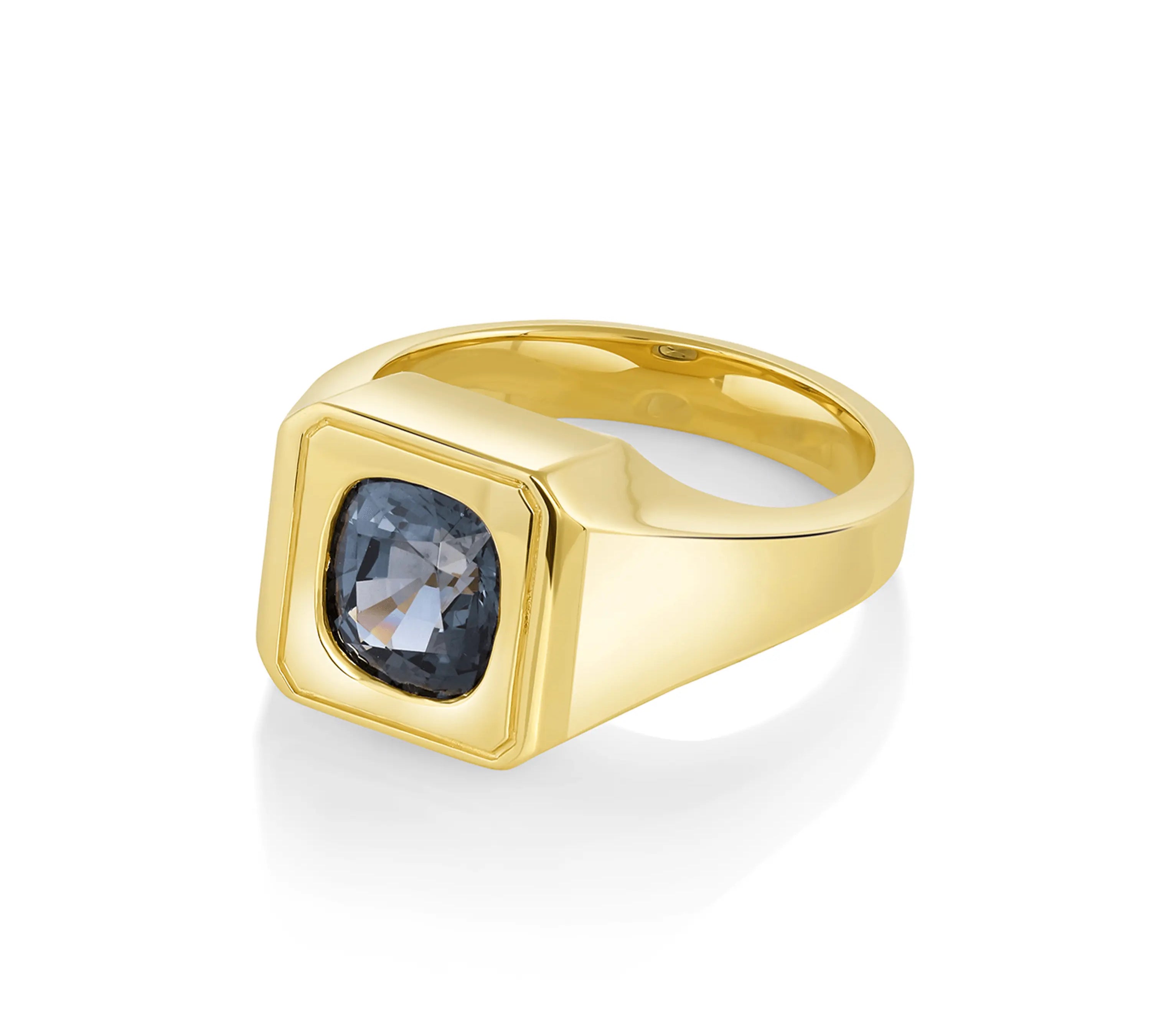 3.15ct Men's Spinel Signet Ring - Marrow Fine