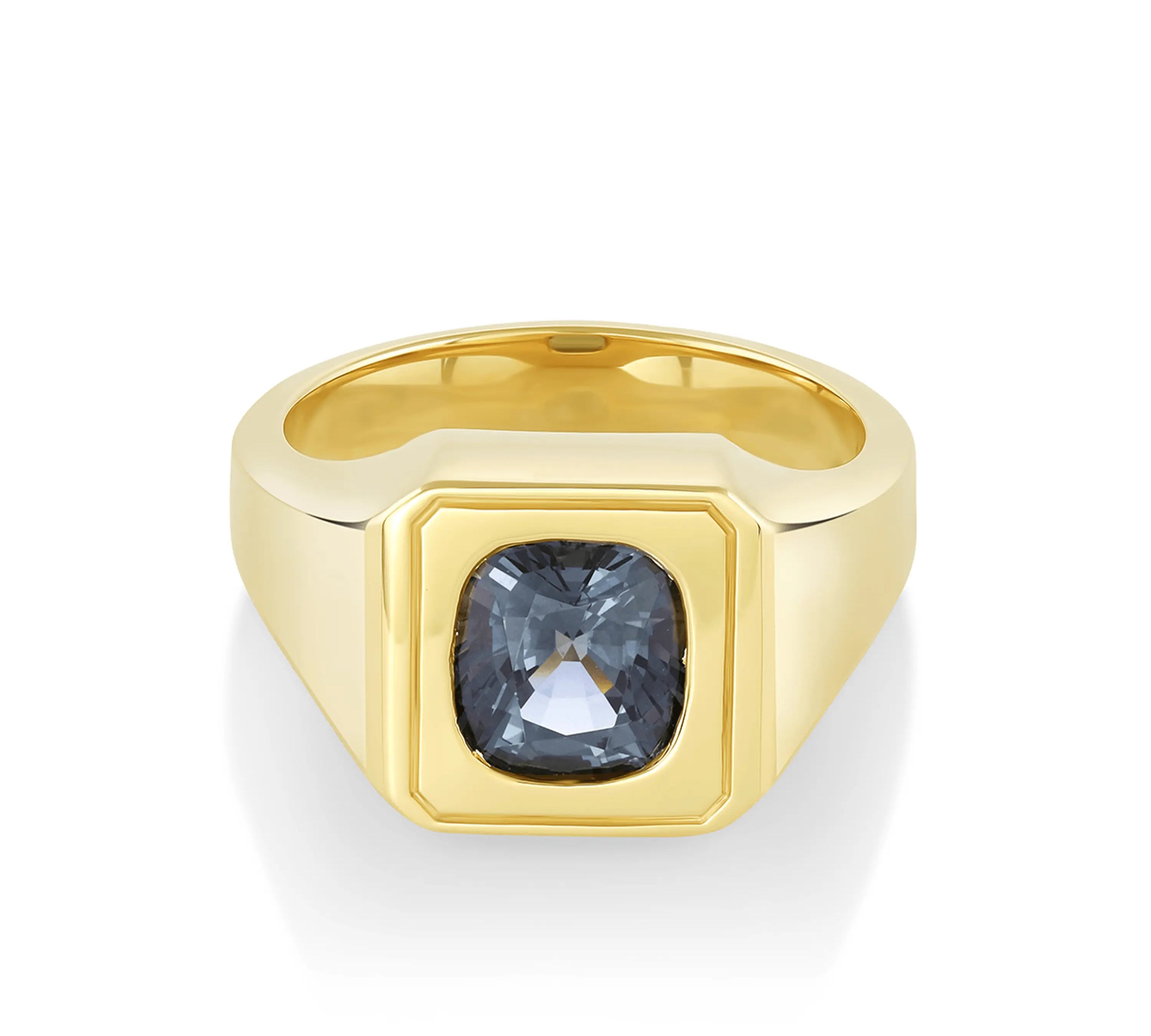 3.15ct Men's Spinel Signet Ring - Marrow Fine