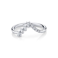 Marrow Fine Jewelry White Diamond Asymmetrical Mixed Shape Band [White Gold]