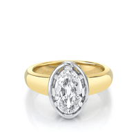 Marrow Fine Jewelry White Diamond Moval Georgia Engagement Ring [Yellow Gold]