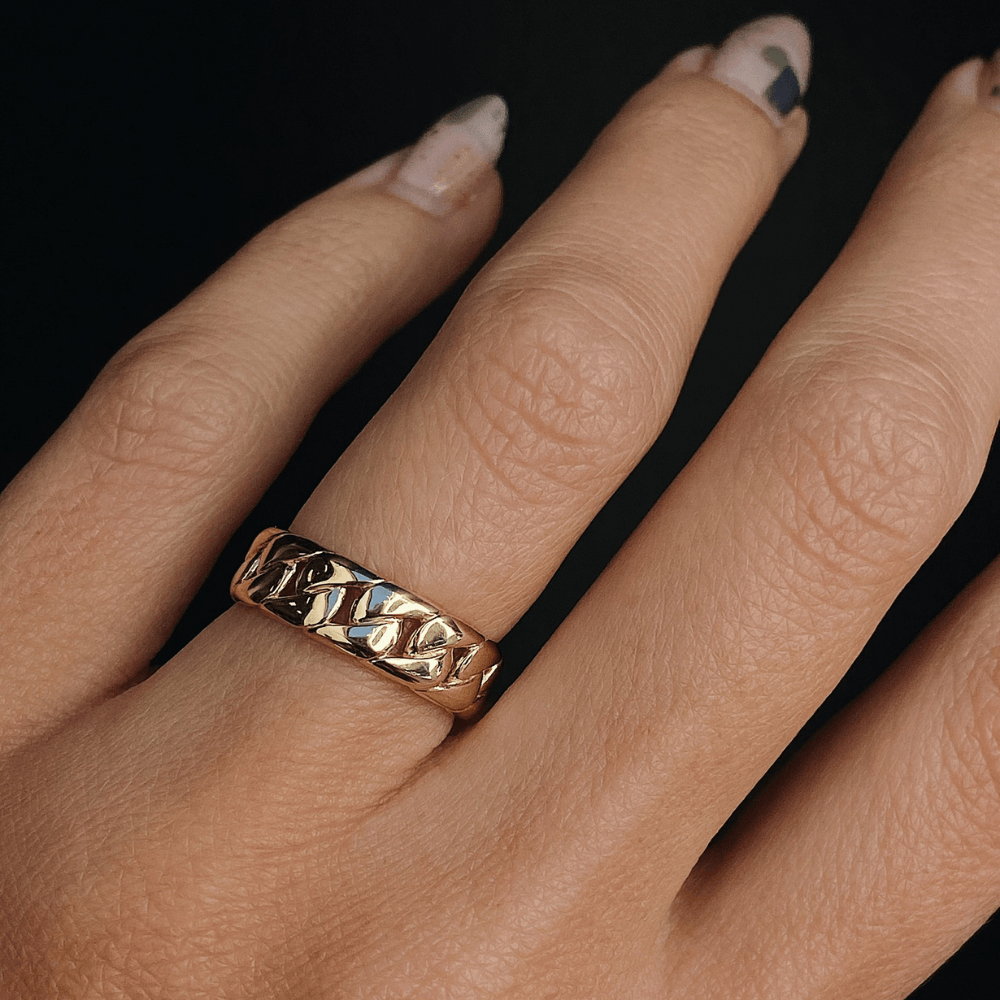 Marrow Fine Jewelry Cuban Chain Ring